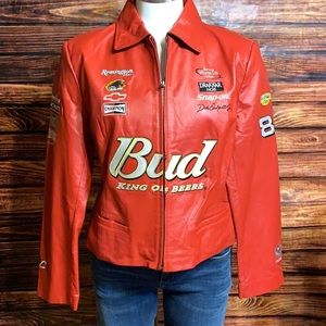 COLLECTOR JACKET NASCAR DALE JR. size XL100 percent leather